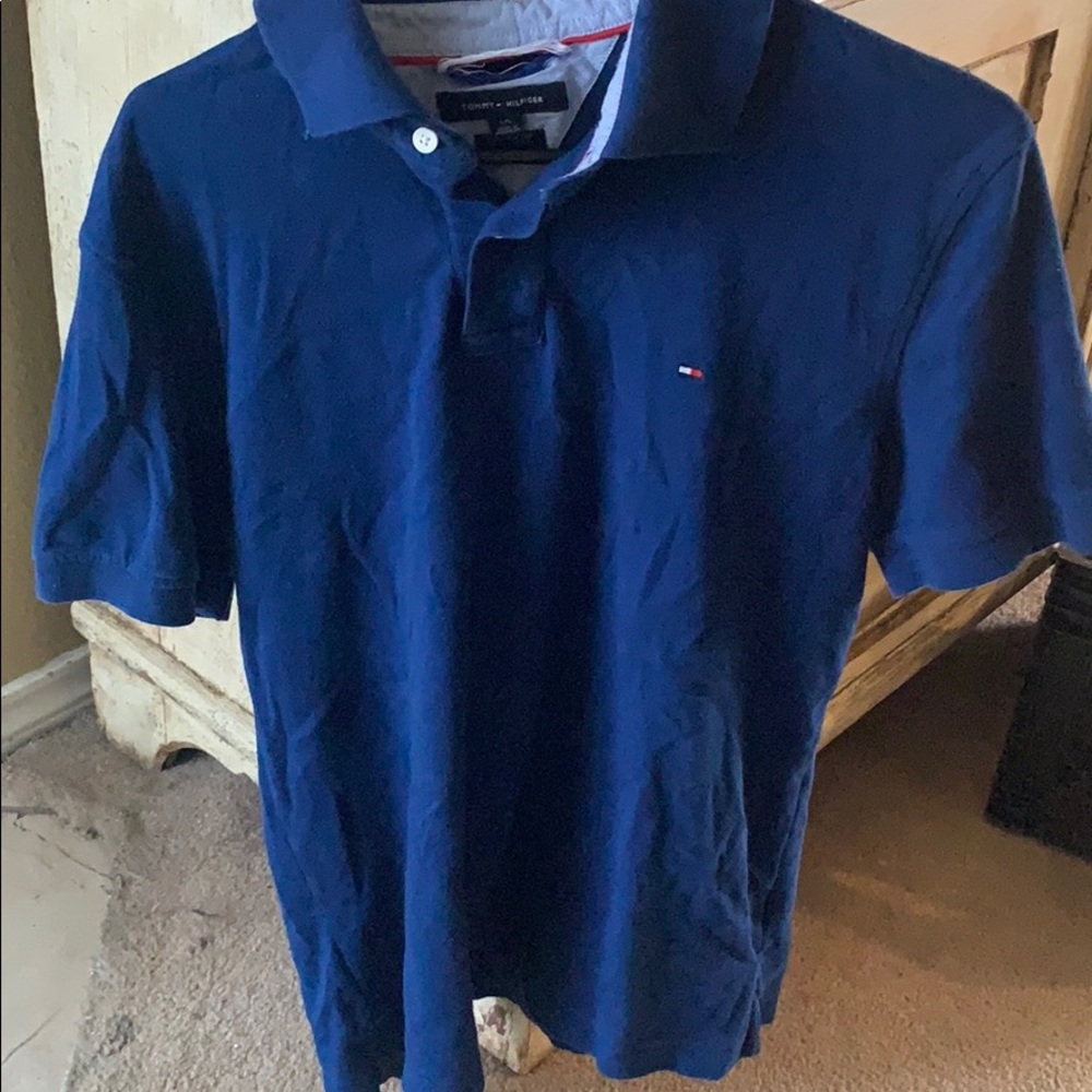 Tommy Hilfiger  polo navvy shirt size Large